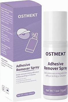 Medical Adhesive Remover Spray No Sting Alcohol Free Ostomy Adhesive Remove,Gentle Adhesive Remover for Skin,Stoma,Mastectomy,Adhesive Tape
