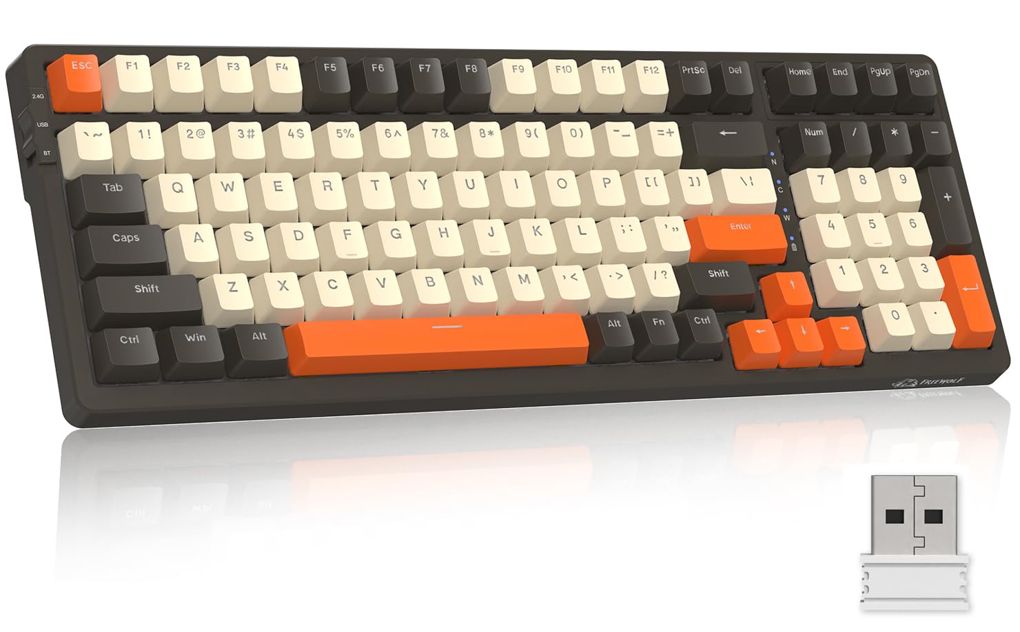 Amazon | MAGIC-REFINERメカニカルキーボード、ワイヤレスBluetooth5.0