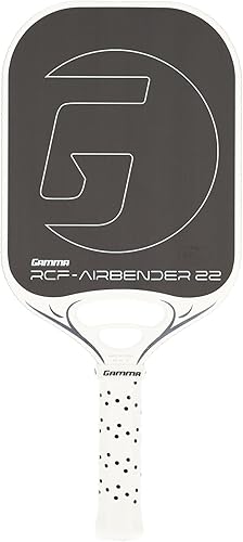 GAMMA Airbender - Paleta de pickleball de fibra de carbono con sistema de peso de mango personalizable y garganta abierta aerodinámica con inserto