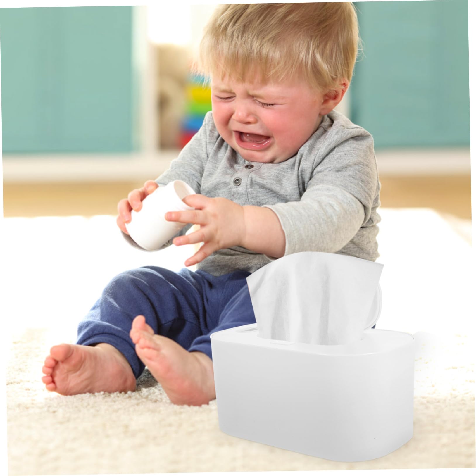 HAPINARY Baby Wet Tissues Heater Portable Travel Case Small Lightweight for New Parents