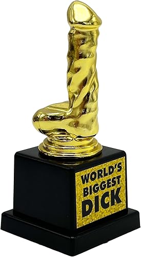 Miniatura 4 de Island Dogs Trofeo divertido de la novedad de la polla más grande del mundo  Divertido regalo de humor para adultos, premio de estatua de plástico