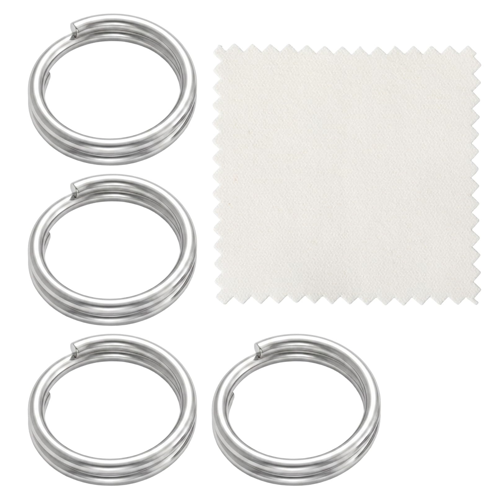 RAHHLIZS 4pcs Silver Jump Rings Jewellery Making, Jewellery Findings