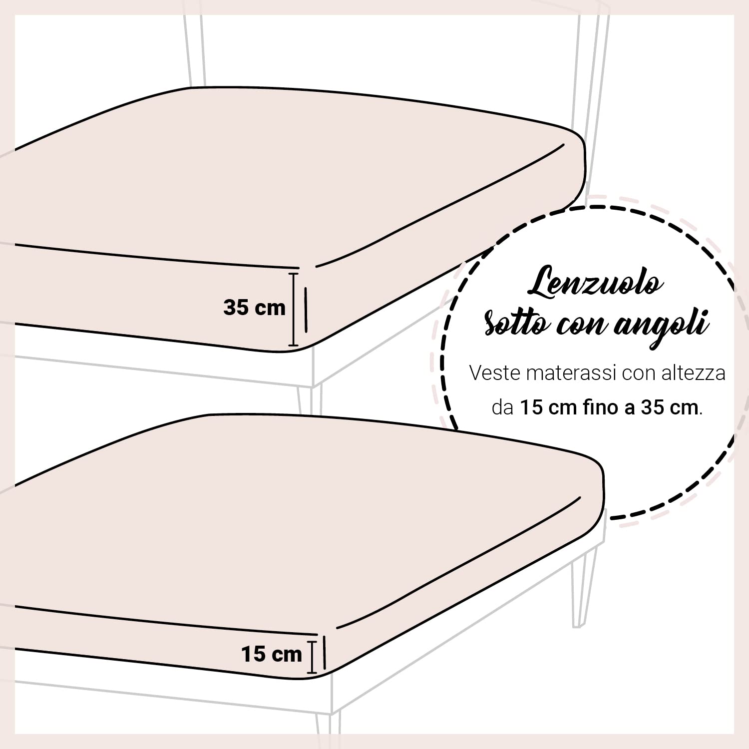 Banzaii Completo Lenzuola Invernale Felpate in Flanella Anti-Pilling 100% Cotone Maxi (per Materasso 180 cm, Altezza Fino a 35 cm) Dalila Rosa