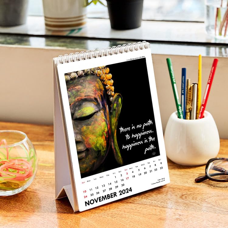 Image of Tallenge - Wisdom of Buddha - 2026 Desk Calendar - 6 x 9 Inches for Home & Office (Paper, Desk Calendar)