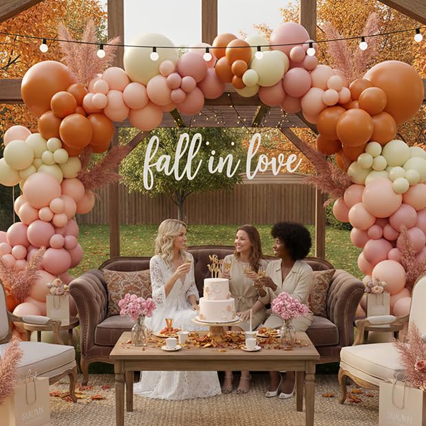 Image of 145Pcs Summer Balloon Arch Garland Kit with Orange Pastel Yellow Pink Balloons, Perfect for Baby in Bloom, Spring Color Party, Luau, Tropical, Groovy, Birthday or Baby Shower Decorations