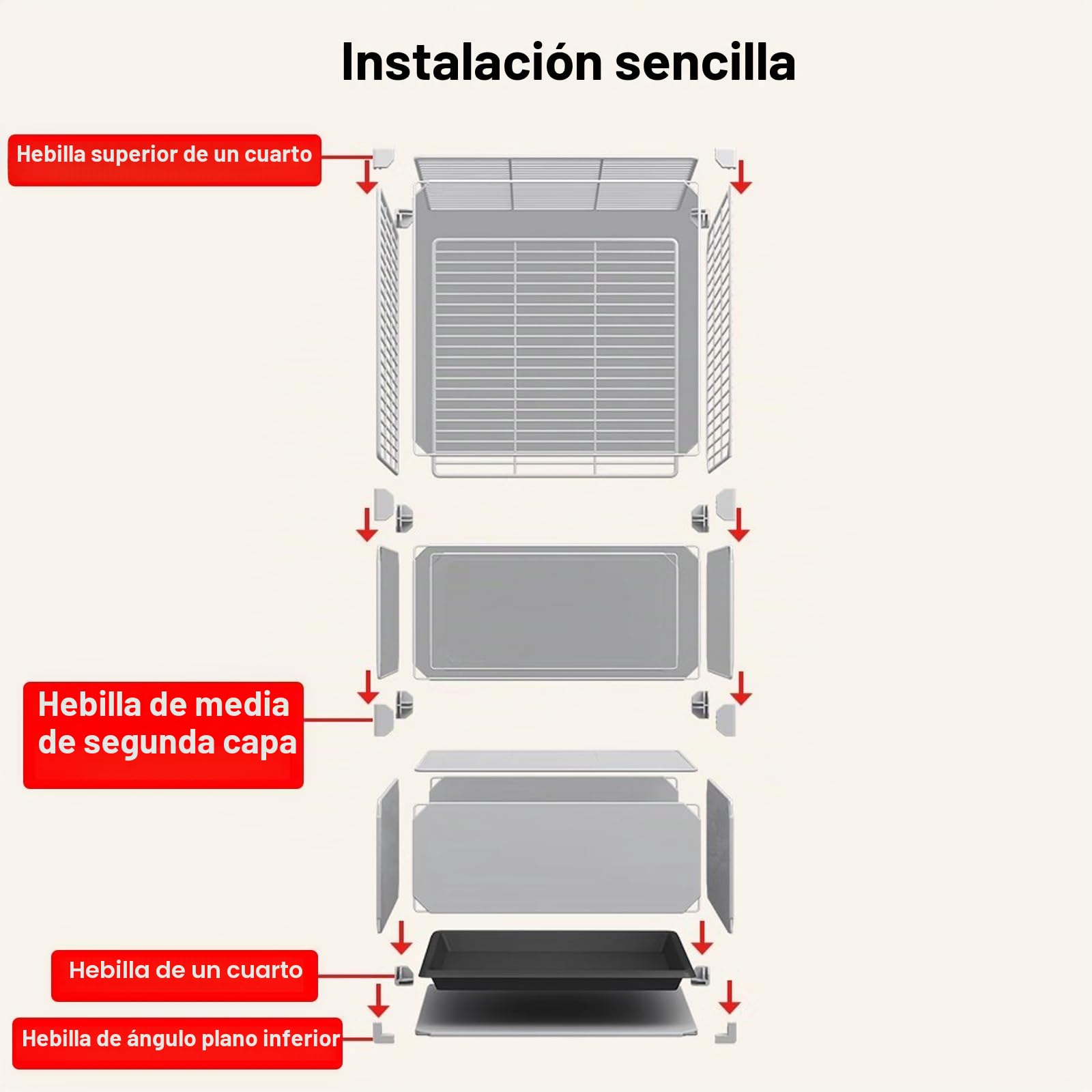 Jaula para Periquitos, Agapornis Jaula, Jaula para Pájaros Grande con Bandeja, Nido para Pájaros, Escalera, Columpio, Cuenco de Comida, para Loros, Cotorras, Agapornis, Cacatúas y Periquitos