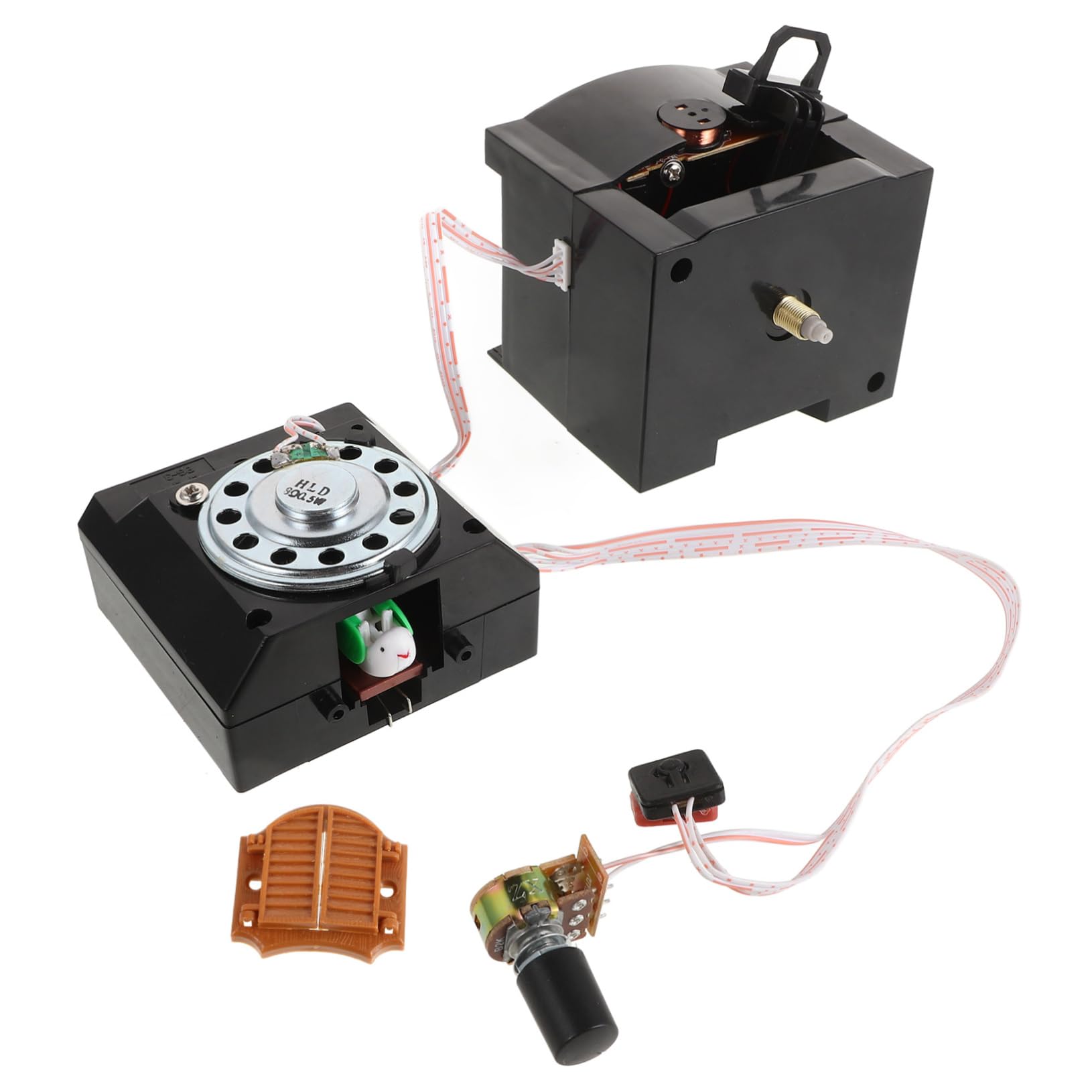 2St Kuckuckswanduhr Uhrwerk Austausch von Uhrmotoren Uhr ersatz mechanismus Plastik Black