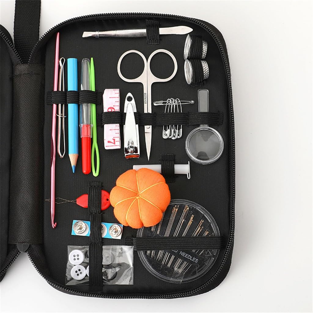 Kit de Costura portátil, Caja de Costura para el hogar, Caja de Almacenamiento para Coser a Mano, Juego de Kit de Costura