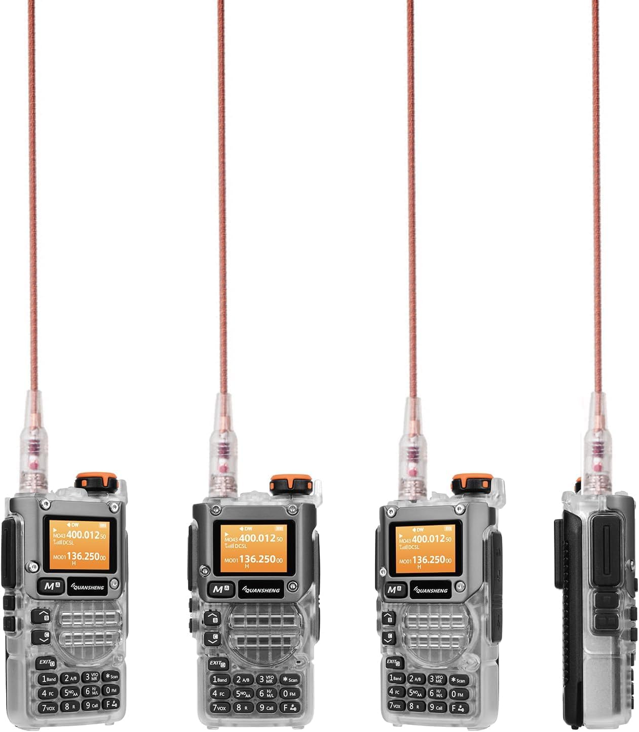 UV-K6 UV-K5(8) Ham Radio Long Range Walkie Talkies AM FM Dual Band Transceiver Two Way Radio NOAA Weather Type C Charge Handheld Radio (1 Pack)