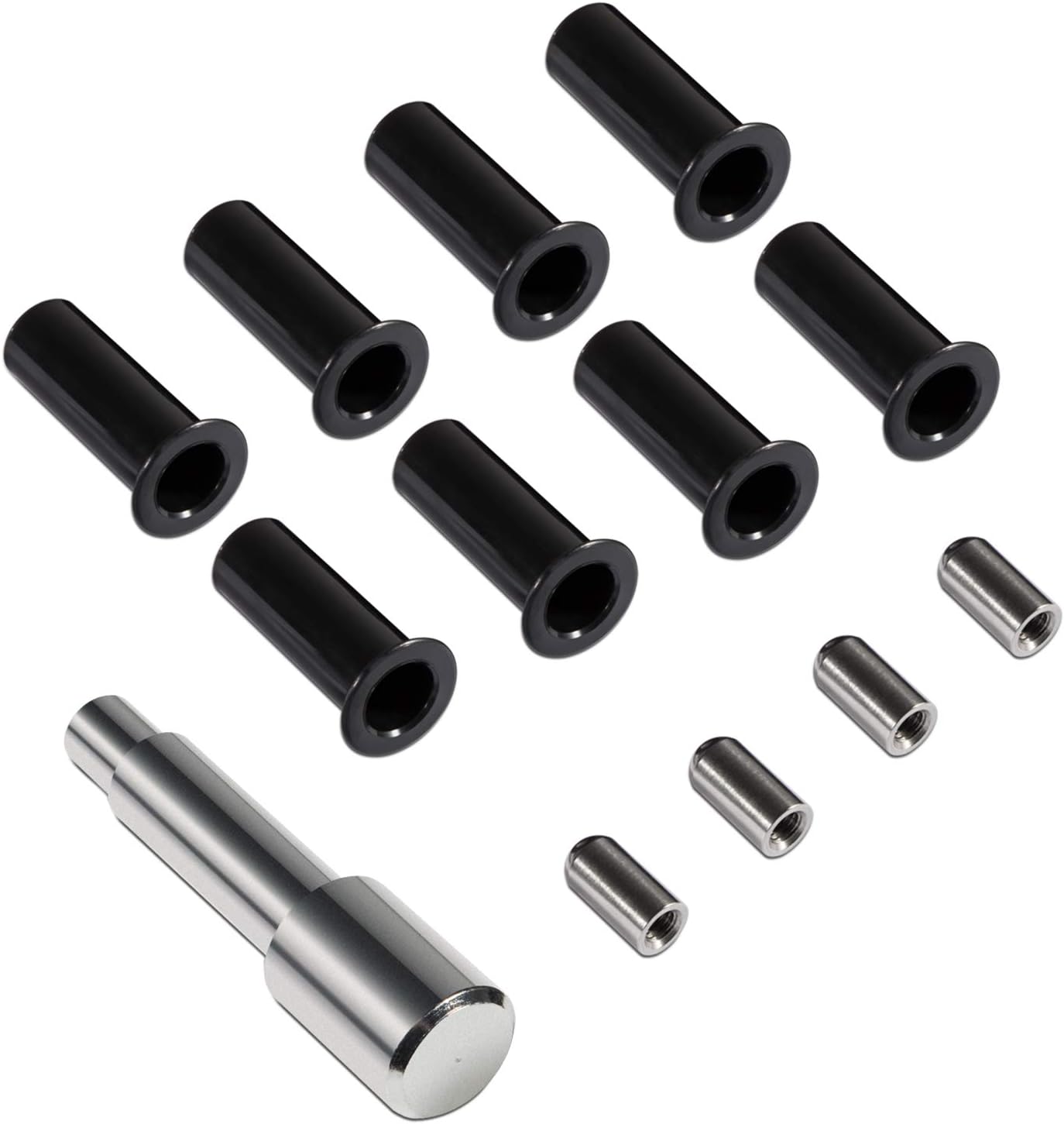 Door Pin Guides & Door Bushing Removal Tool For Jeep Wrangler JK JKU JL JLU Sports Sahara Freedom Rubicon Unlimited & Gladiator JT 2/4-Door 2007-2024 Stainless Steel Hinge Bolts Liners (13 Pcs)