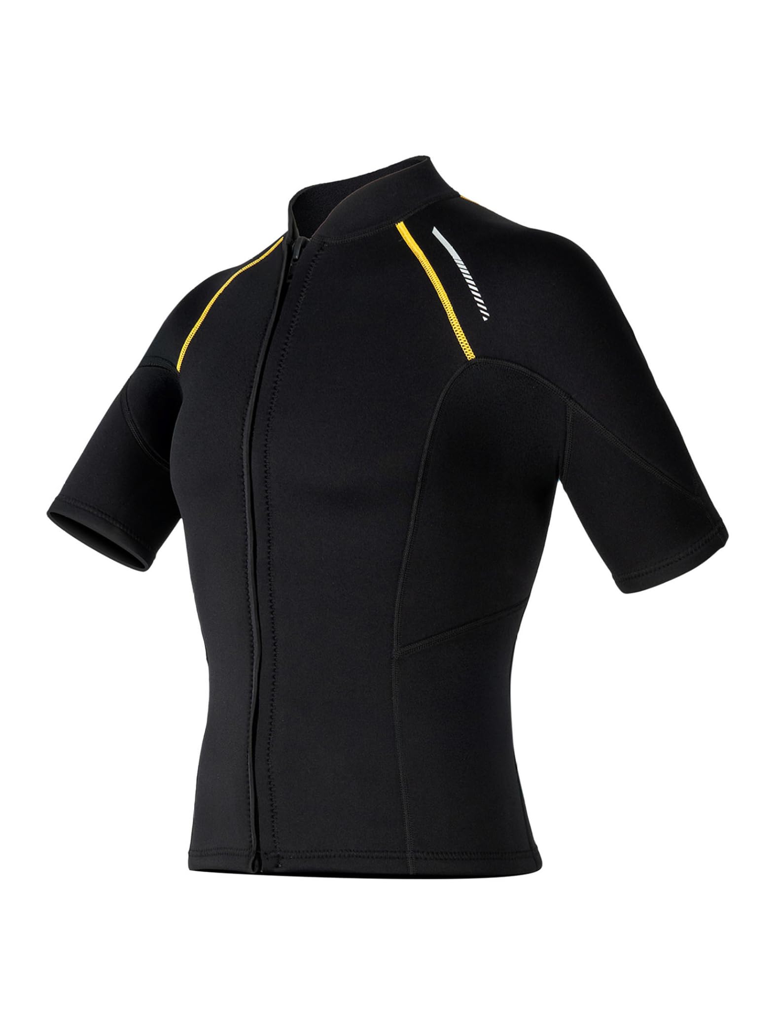 Herren Neoprenanzug Oberteil Kurzarm Reißverschluss 1.5 MM Schwimmen Tauchen Surfen