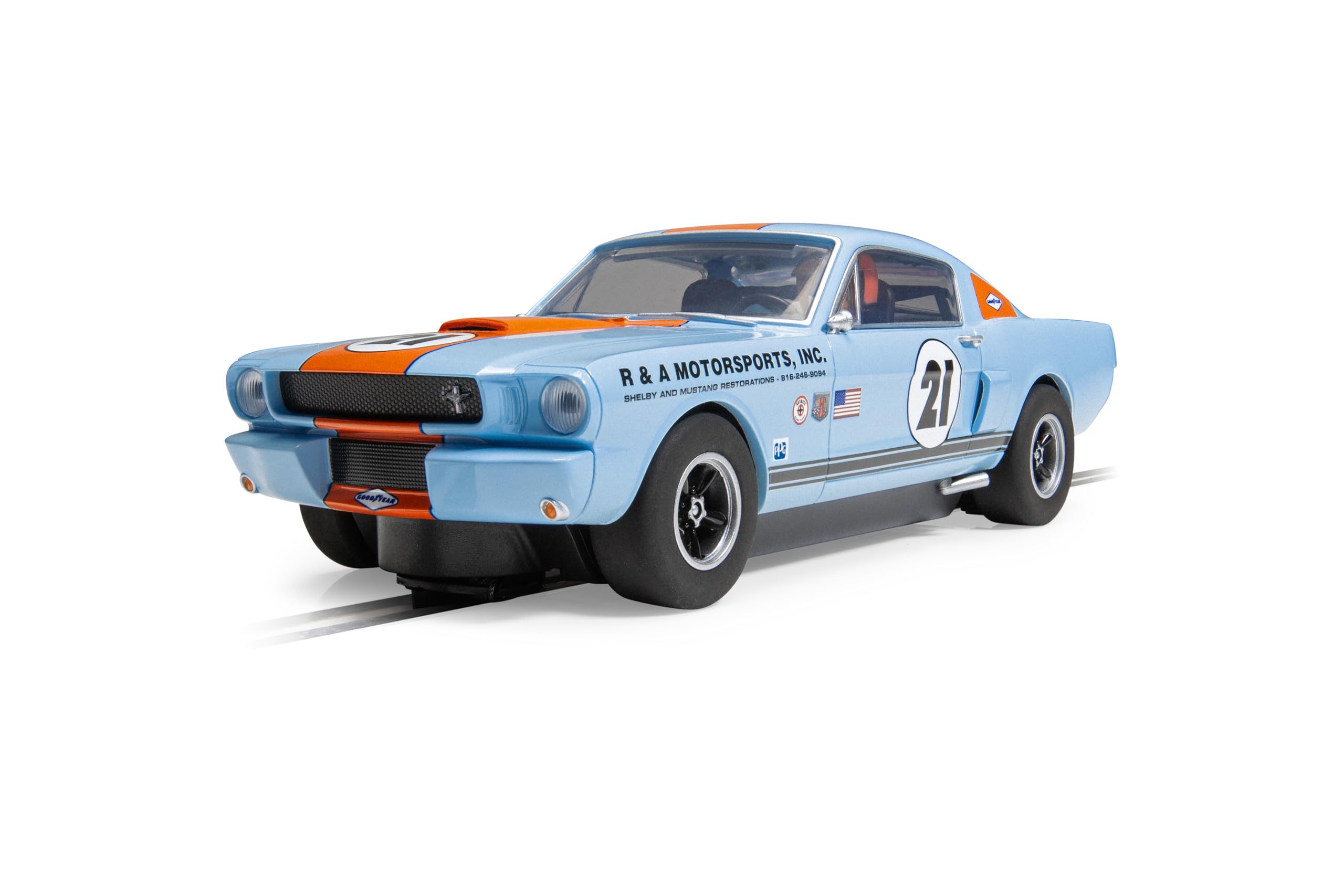 Amazon.com: Scalextric C4570 Shelby GT350 - Gulf Edition Slot car
