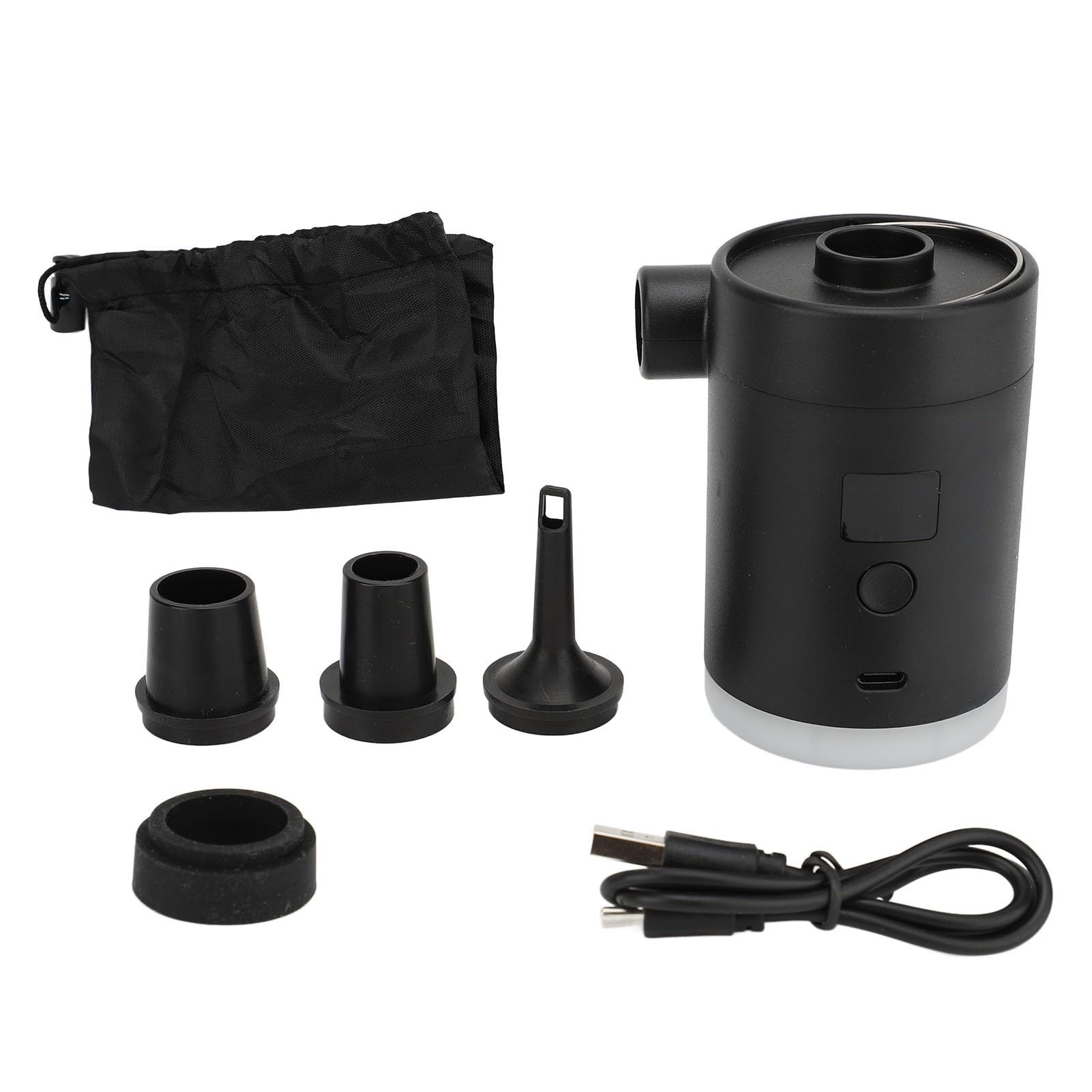 ZJchao Pompe électrique Portable Rechargeable avec Gonfleur et Dégonfleur, Batterie 4000 MAh et Affichage LED pour Matelas Gonflables, Piscines, Appartements et Camping.