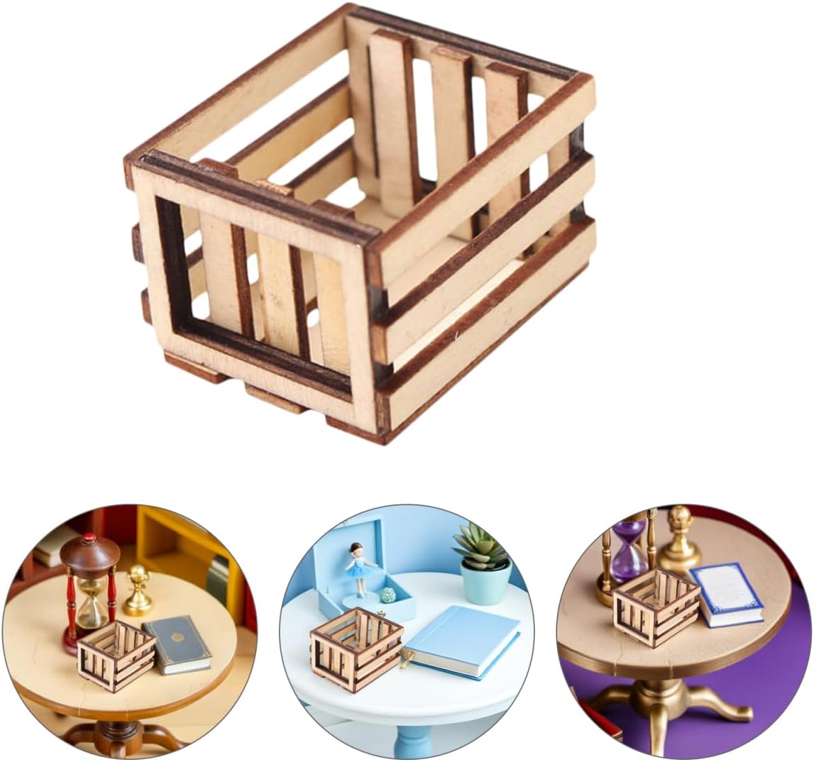 Toyvian Miniature Storage Baskets, 3pcs 1:12 Scale Woven Decor image 4