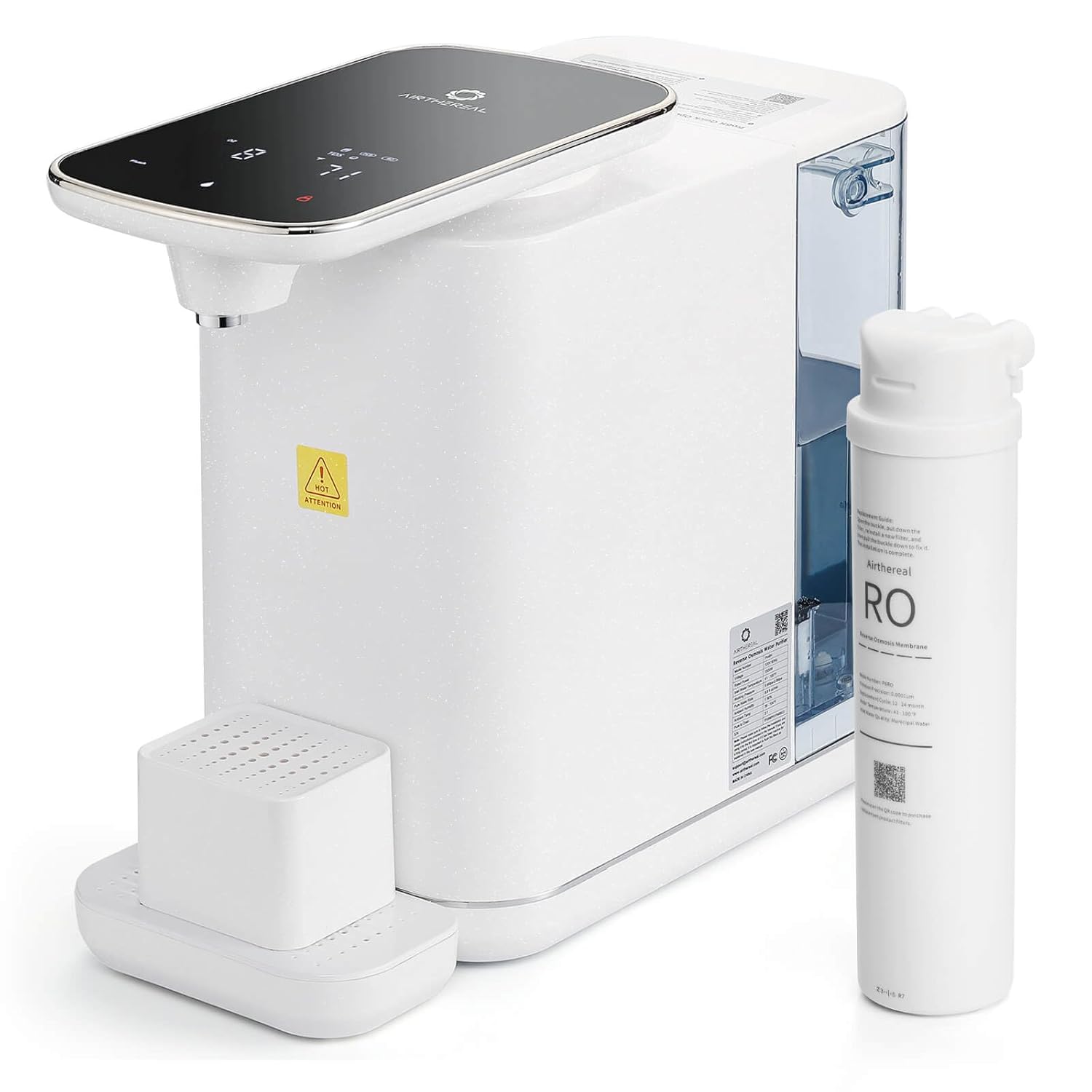 Airthereal RO Replacement Filter for Pristine Pro6H Countertop Water Filter System - RO Membrane Sourced from DOW, 2nd Stage - Reduces Heavy Metals such as Lead, Mercury, Cadmium, Arsenic, 1-Pack