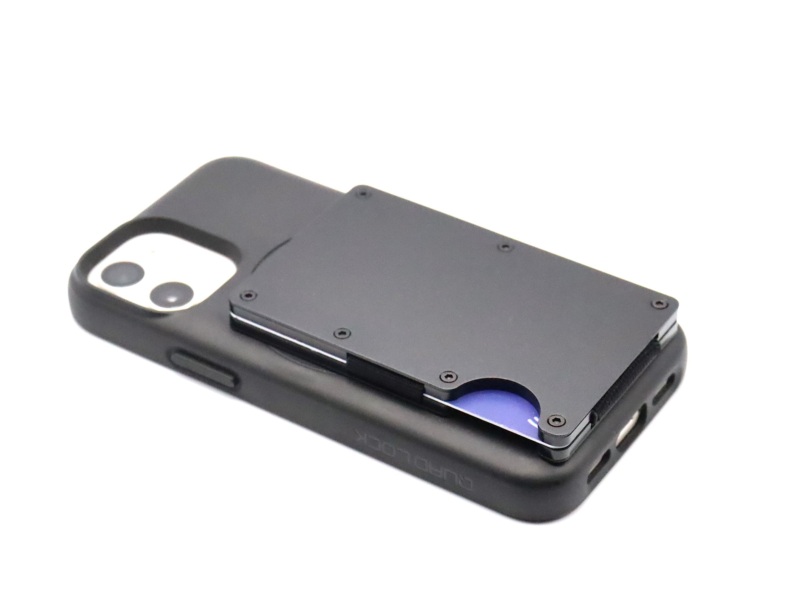 Credit Card/ID Card Holder Wallet for Quad Lock MAG Phone Cases : by DesignUniverse : Black anodised Finish : Slim Design Will Hold up to 10 Cards.