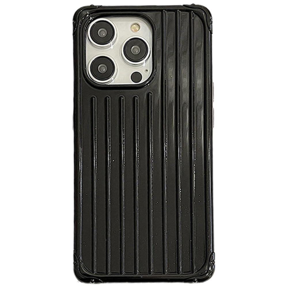 Étui iPhone 13 Pro noir anti-choc à rayures pailletées - 6