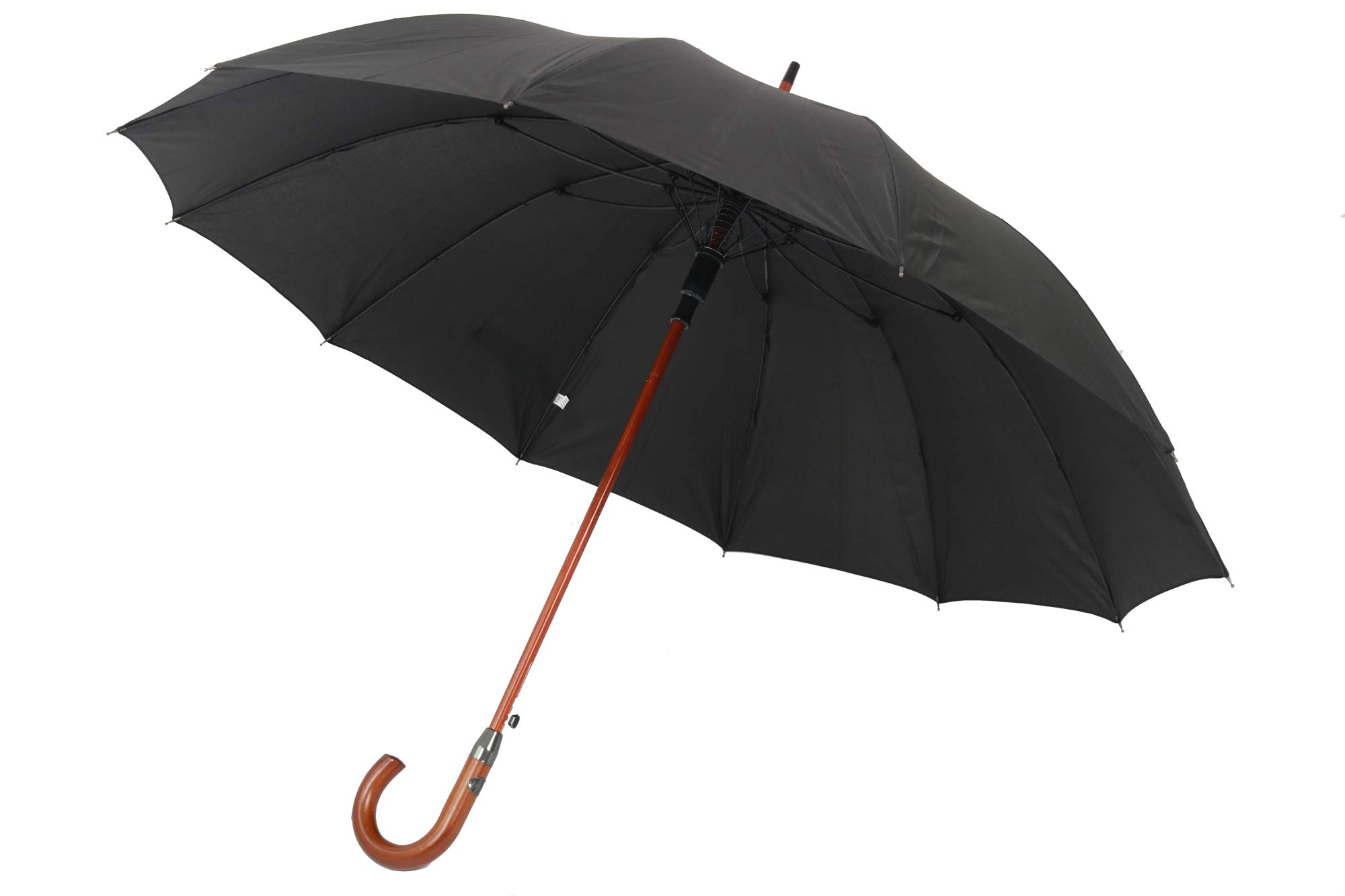 Parapluie Canne Susino Gentleman 114cm - Ouverture Automatique 16 Baleines Fibre Verre