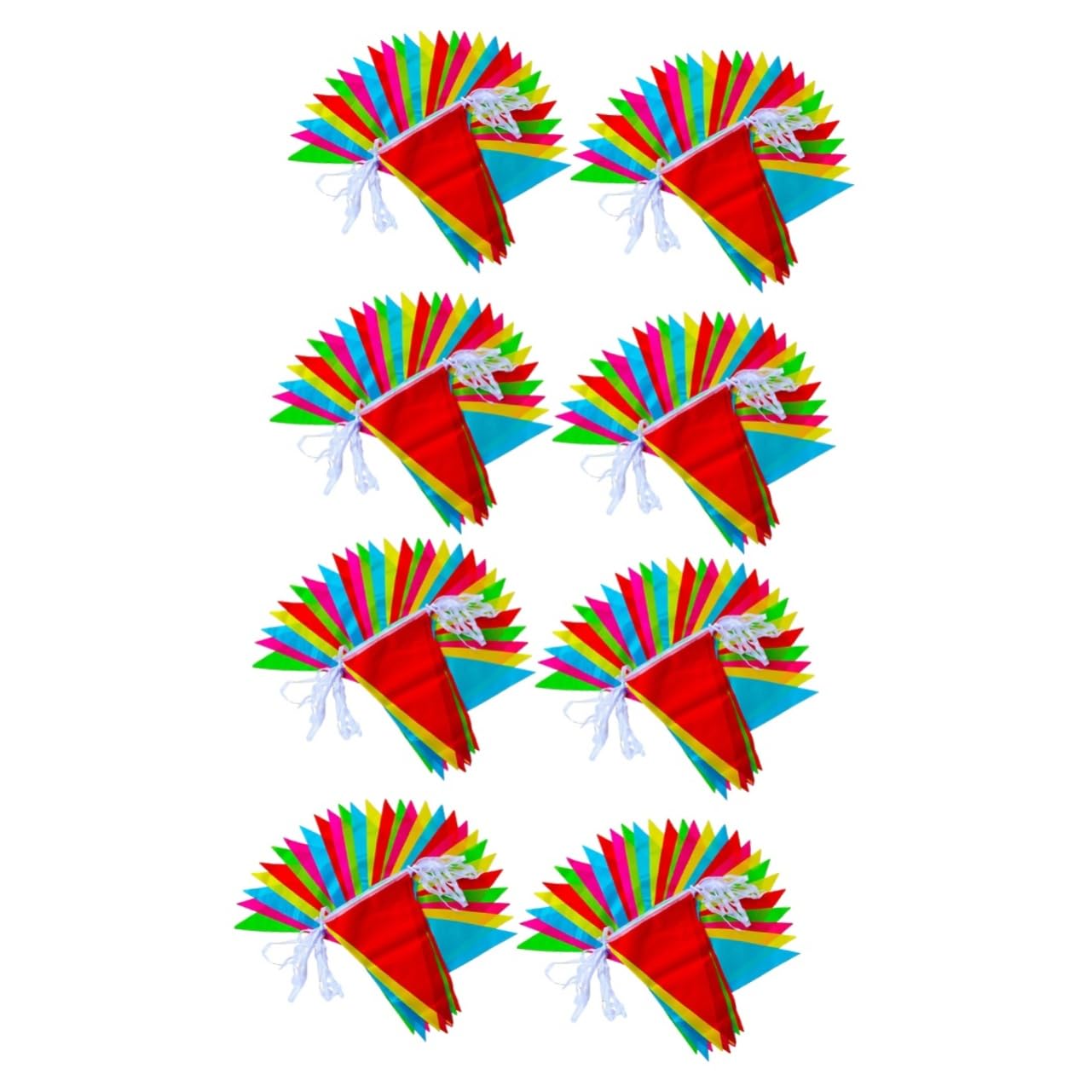 TOYANDONA 2 Set Da 40 M Di Striscioni Da Circo Di Carnevale Con Ciondolo A Forma Di Bandiera Per Decorazioni Di Feste Di Compleanno 4 Confezioni Da 2 Pezzi.
