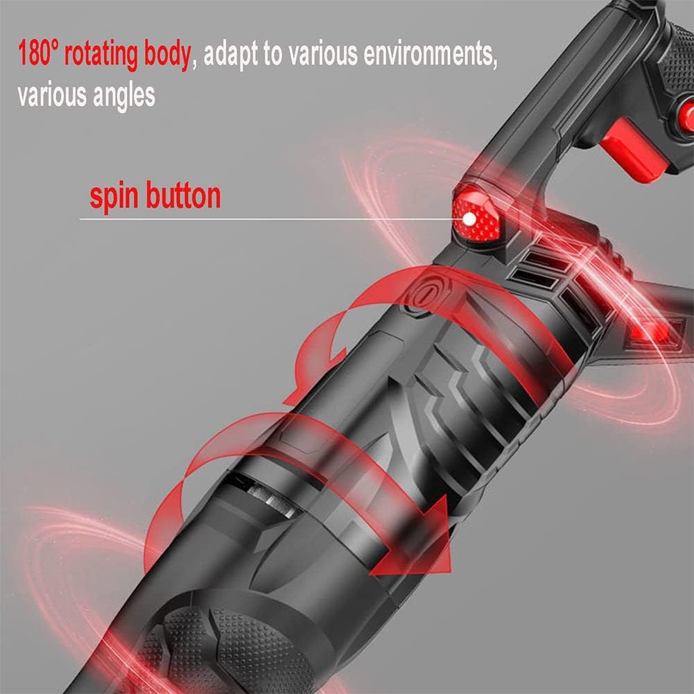 Electric Reciprocating Saw, Multifunctional Butcher Bone Saw, 1200W Meat Bone Saw, Household Commercial Cutting Saw, Handheld 6-Speed Speed Regulation, for Bone, Metal, Wood, Plastic