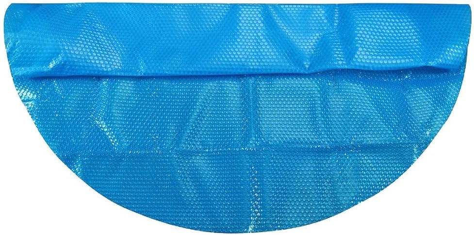 Solar Cover for 8/10/12/15ft Diameter Easy Set and Frame Pools Round Pool Cover Protector Foot Above Ground Blue Protection Swimming (10ft)