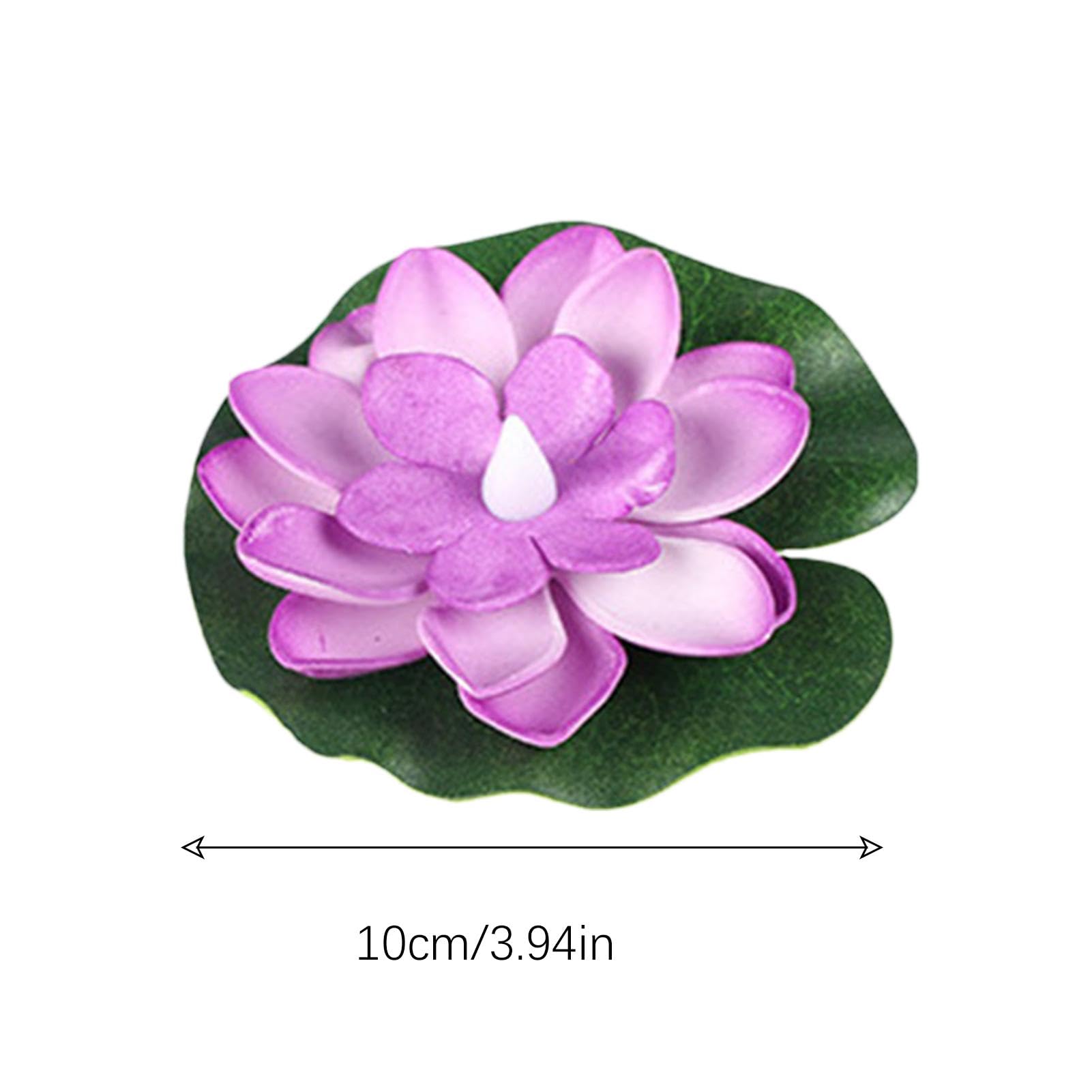 6 Lumières De Piscine à Fleurs Flottantes LED - Décoration Étang Et Piscine, Multicolores