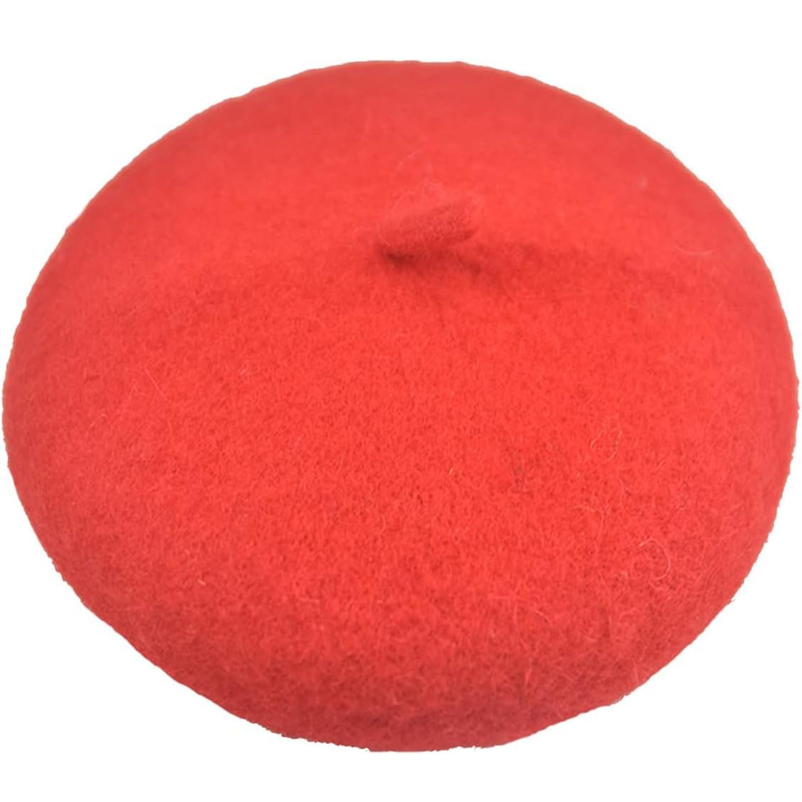 Boina de lana para perro y gato, lindo gorro de orejeras para perro, diadema, boina francesa para perro, gato, disfraz de Navidad, accesorio para el pelo, accesorios para fotos (rojo, talla única)