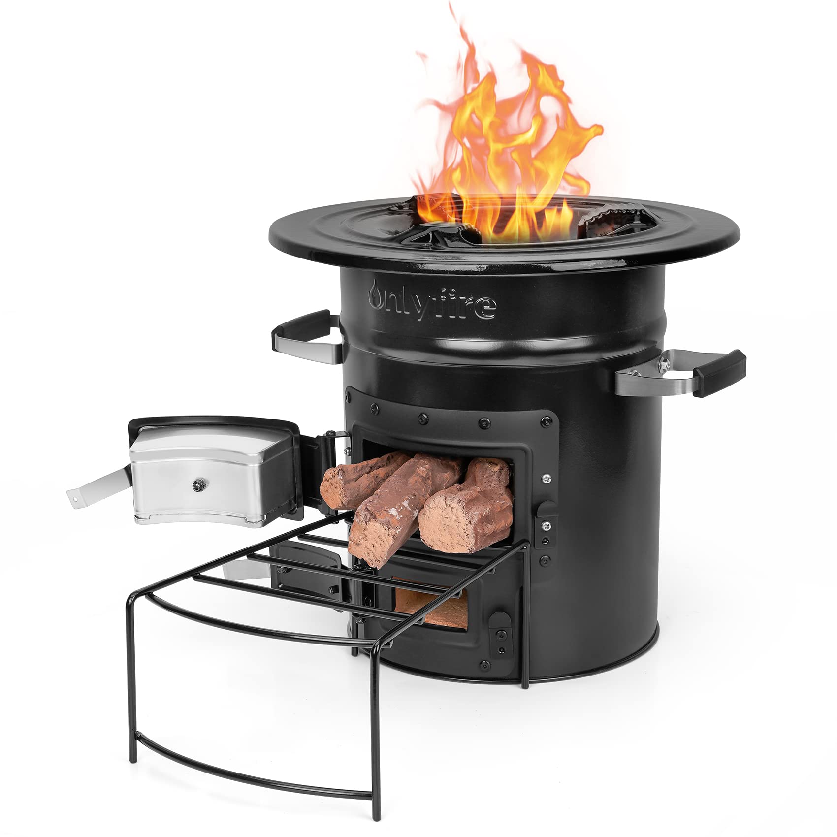 Poêle à Charbon En Argile - Barbecue Portable En Poterie Avec Grille Métal - Pour Cuisine Extérieure, Camping, Pique-nique