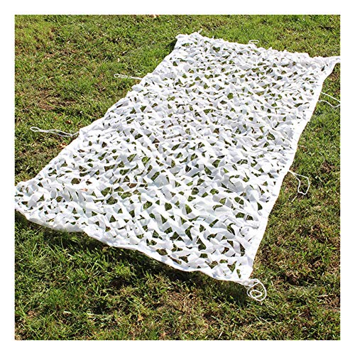 Filet de camouflage blanc 8x10m d'ombrage et décoration extérieure