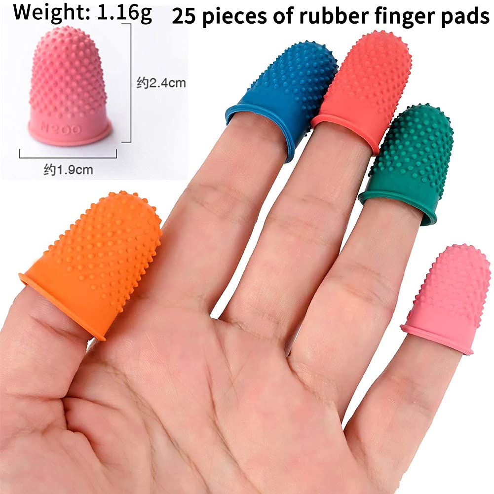 WeddHuis Lot 15 Doigtiers Caoutchouc Épais Antidérapants – Protecteurs Doigts Pour Comptage Argent, Tri, Écriture, Clavier