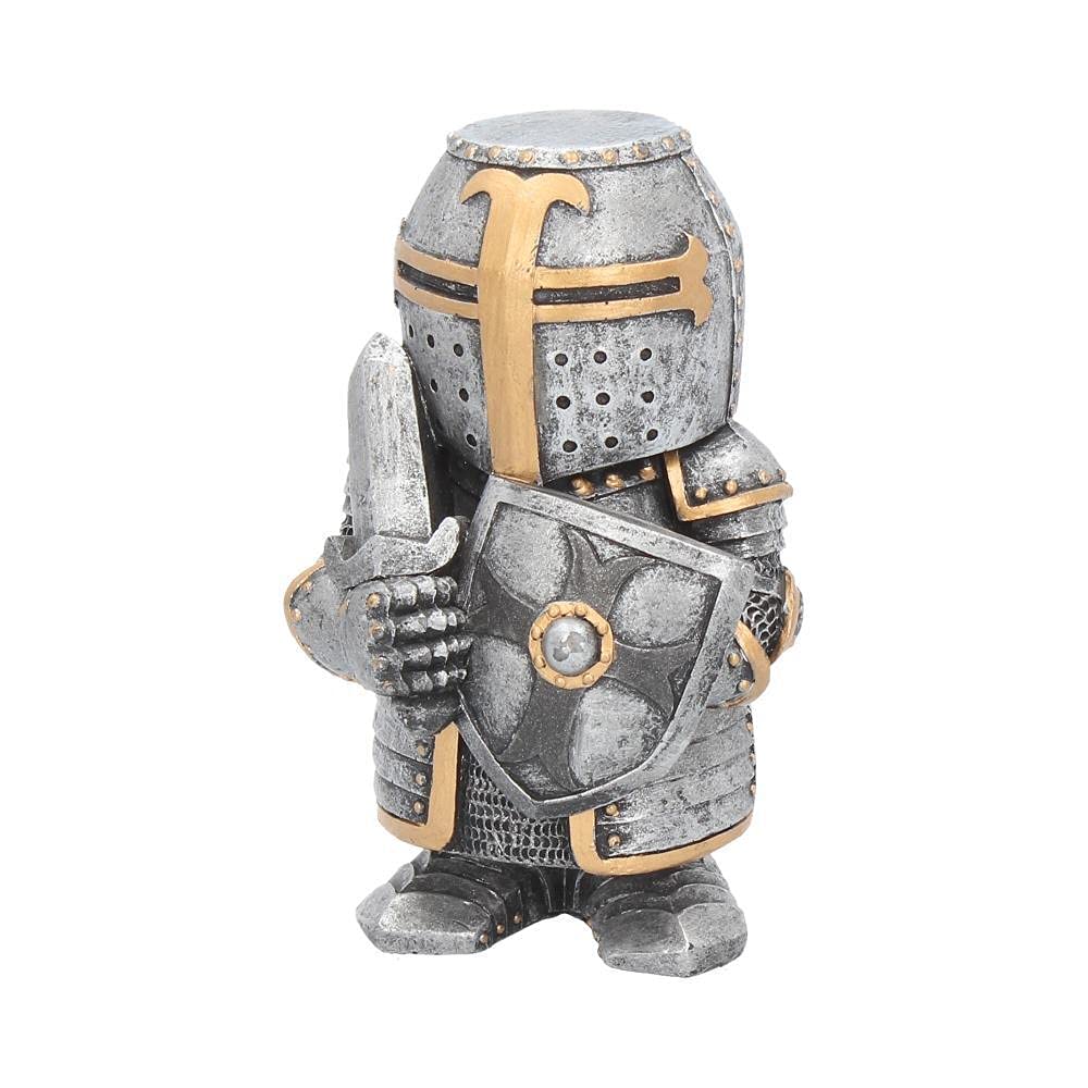 Nemesis Now B0706B4 Sir Defendalot Figurine 11cm Silver, Resin, One Size