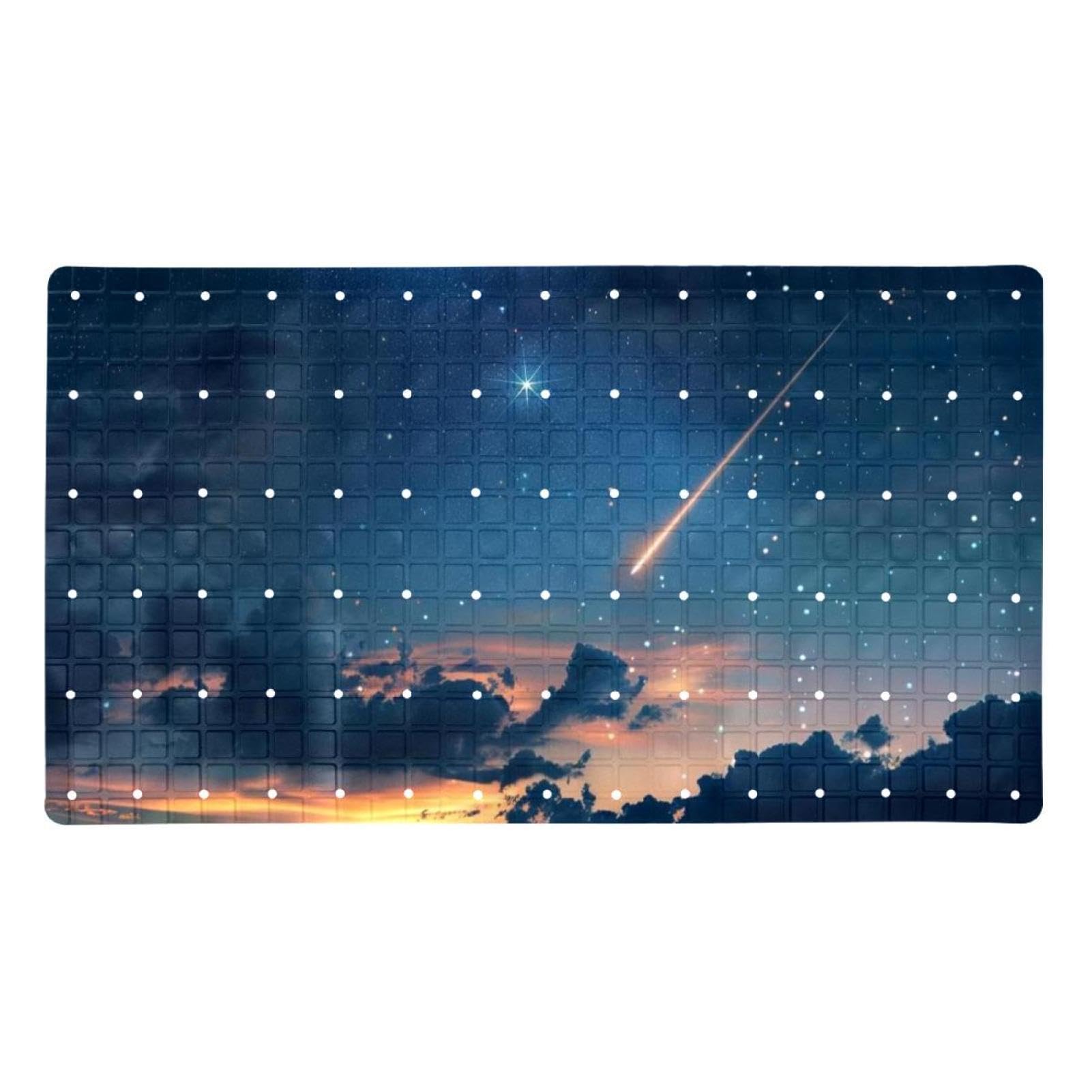 Tapis de bain antidérapant extra long Romantique Shooting Star séchage rapide pour femmes
