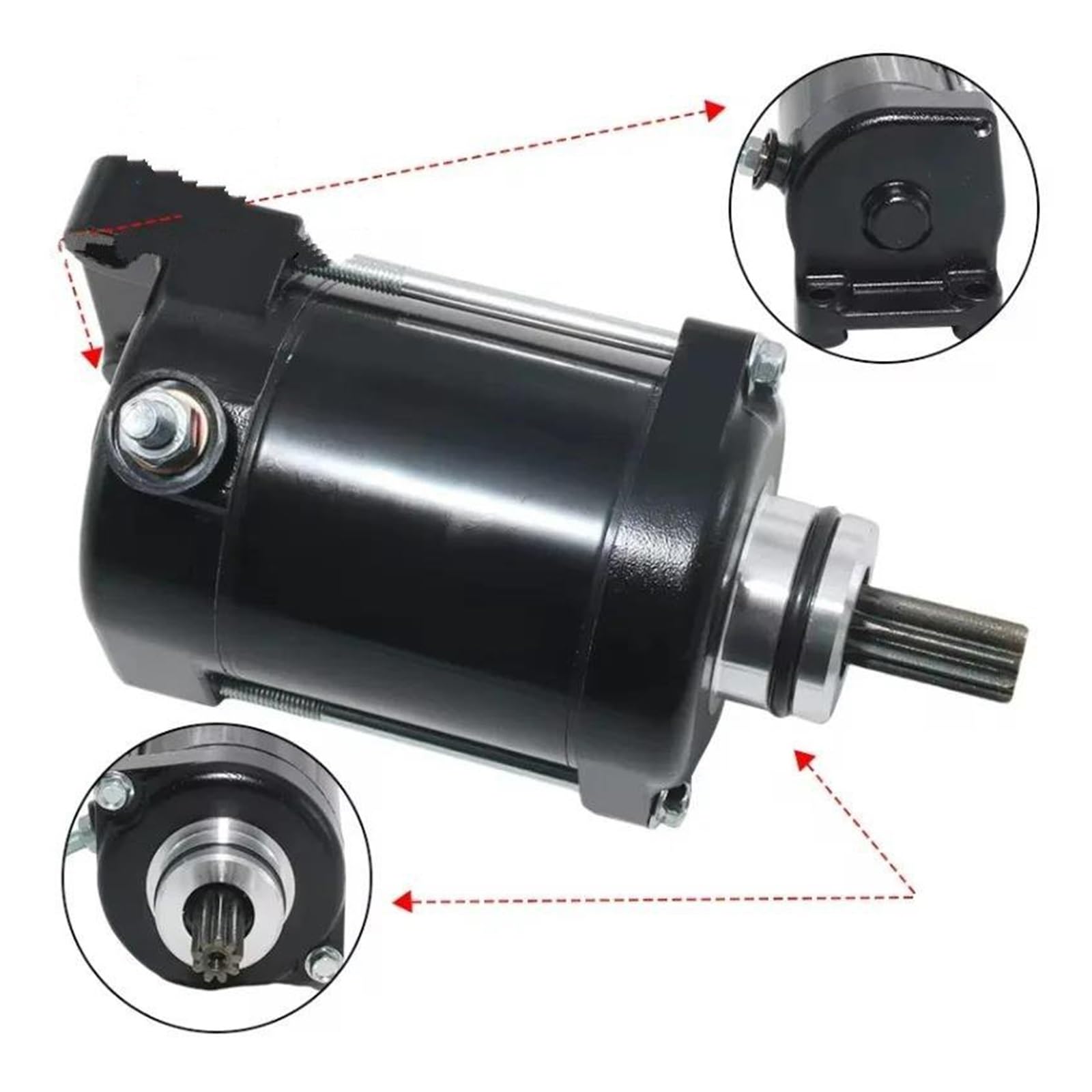 Démarreur de Moteur pour BMW G310, G310R, G310GS (réf. 12418559627), TVS Apache, RR 310 (réf. N7060040).