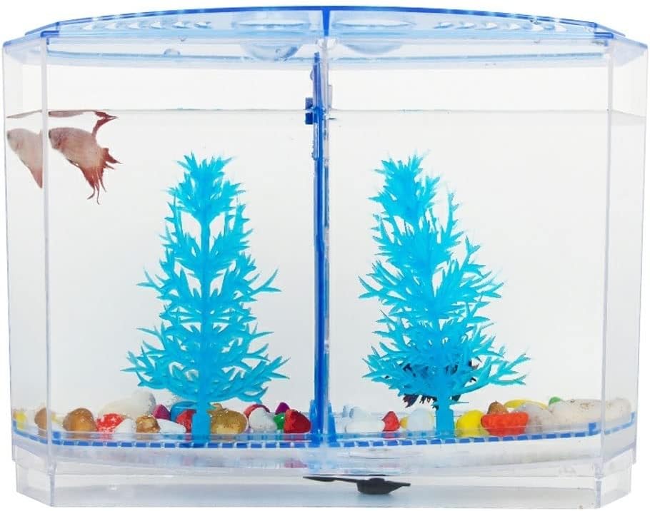 Fish Tabk Desktop Transparent Resin Bilateral Fish Tank Creative Decorative Fish Tank Small Goldfish Tank Office Home Cool Fish Tank
