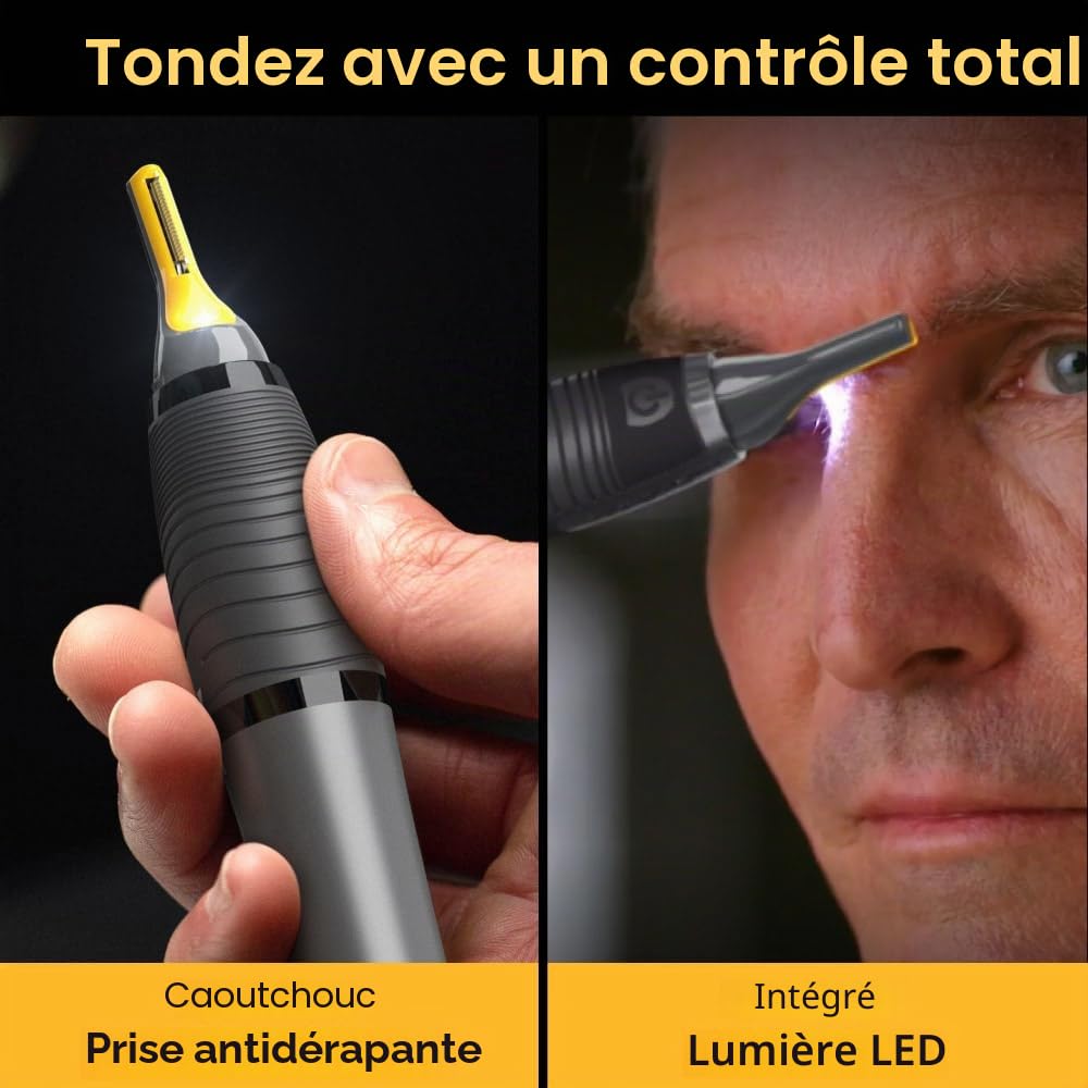 Micro Touch Max Titanium Tondeuse à cheveux éclairée