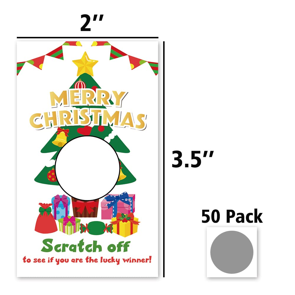 Amazon.com : 50 Funny Christmas Scratch Off Cards for Kids Adults Work,  Holiday Raffle Tickets Business Prize Drawings, Christmas Party Scratch  Games Merry Xmas Party Supplies for Holiday Events (JRM034) : Office  Products
