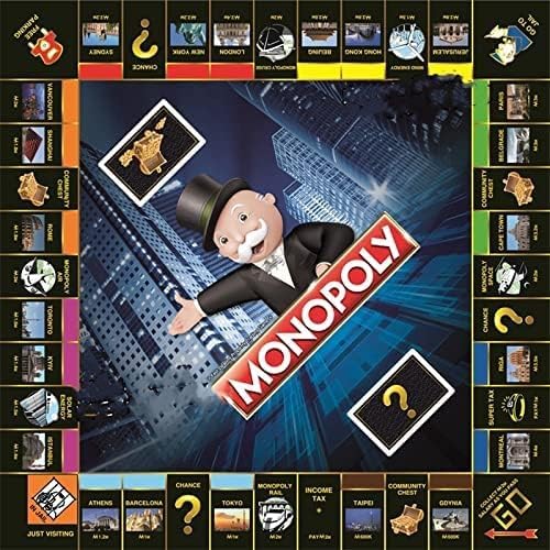 Image of Electronic Monopoly Banking Board Game with 6 ATM Cards and ATM Machine, Electric Monopoly Banking Board Game. (Black Color).