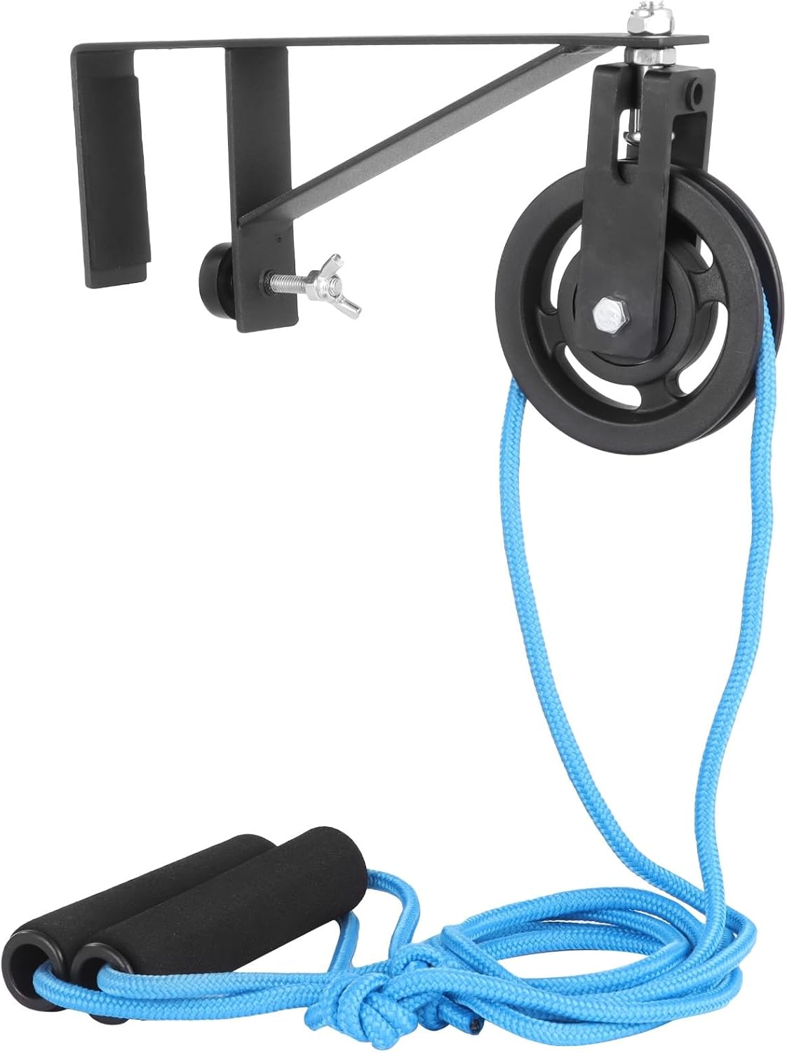 Shoulder Pulley for Physical Therapy, Metal Bracket, 360° Rotation, Adjustable Rope, Upper Limb Exercise for Rehab Recovery