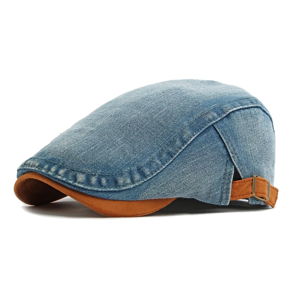 Cotton Newsboy Cap,Breathable Ivy Gatsby Cabbie Beret Hat for Men's Women Driving Hunting Golf