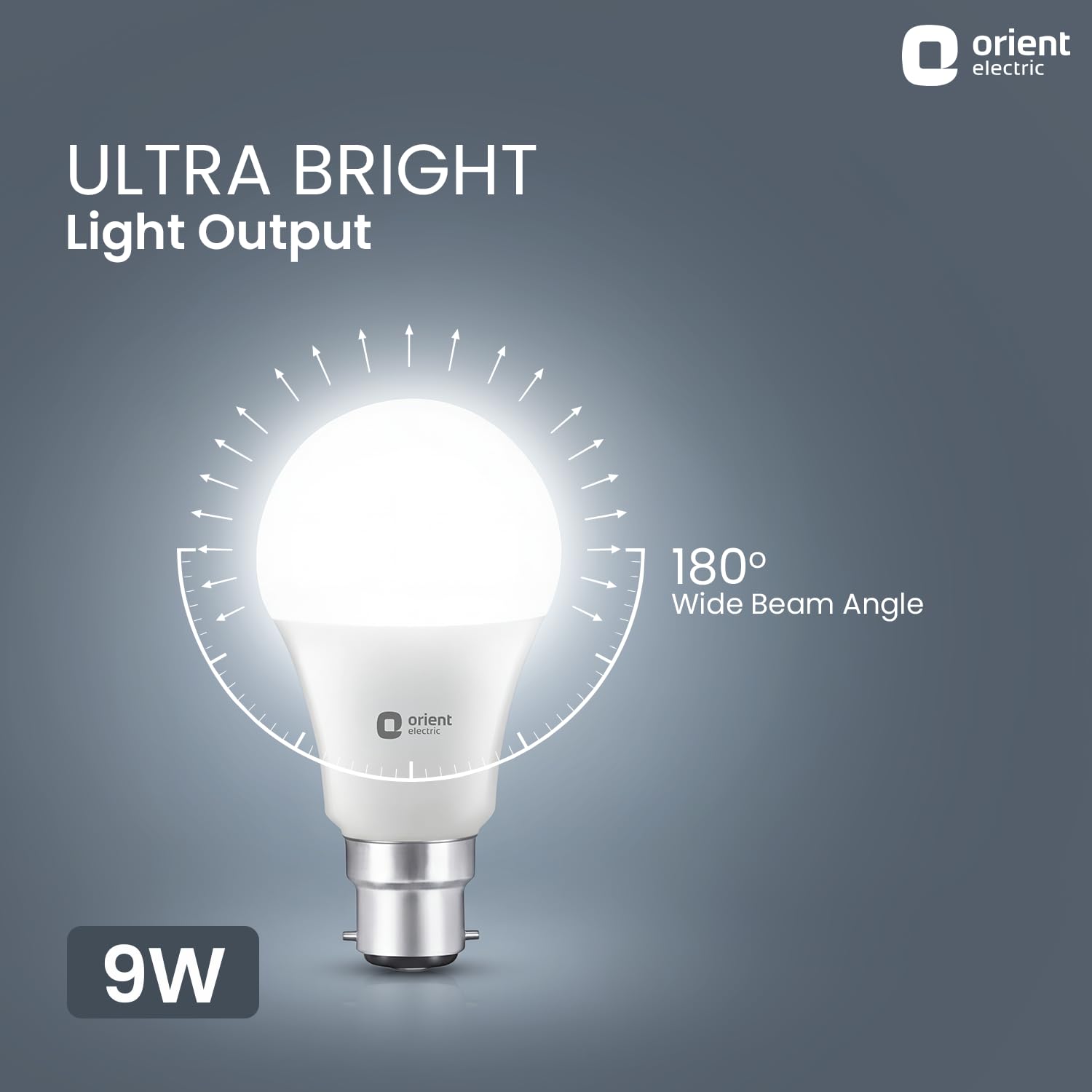 Orient Electric LED Bulbs - 8 Pack, 9W, Wide Beam -2