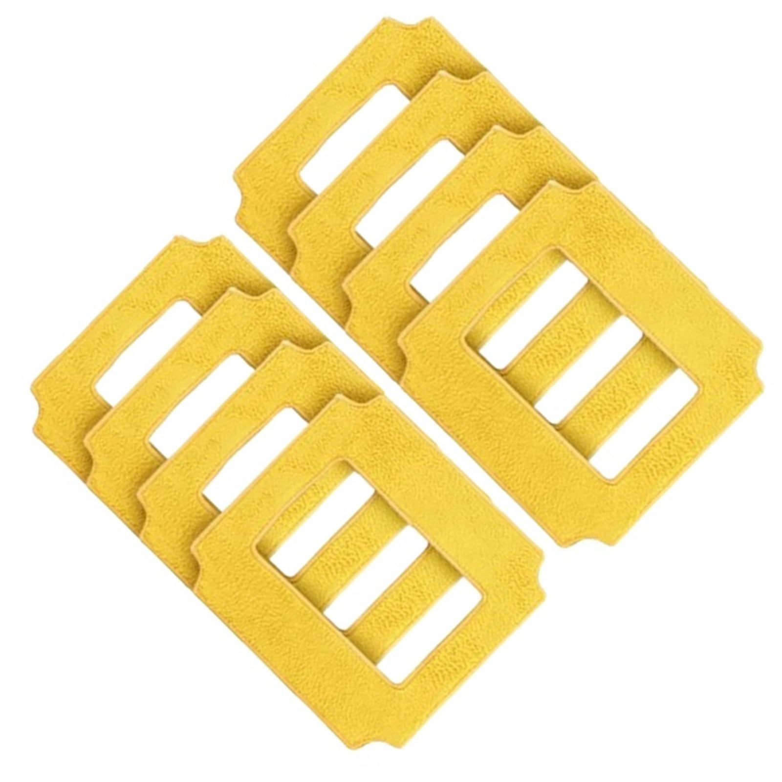 4 Pz Giallo Lavapavimenti Vestiti Puliti for Robot Lavavetri Win660/RL880/RL1188/QHC004/RL2988/RL3988/RL3325/RL1788 Tamponi Di Pulizia(8pcs)