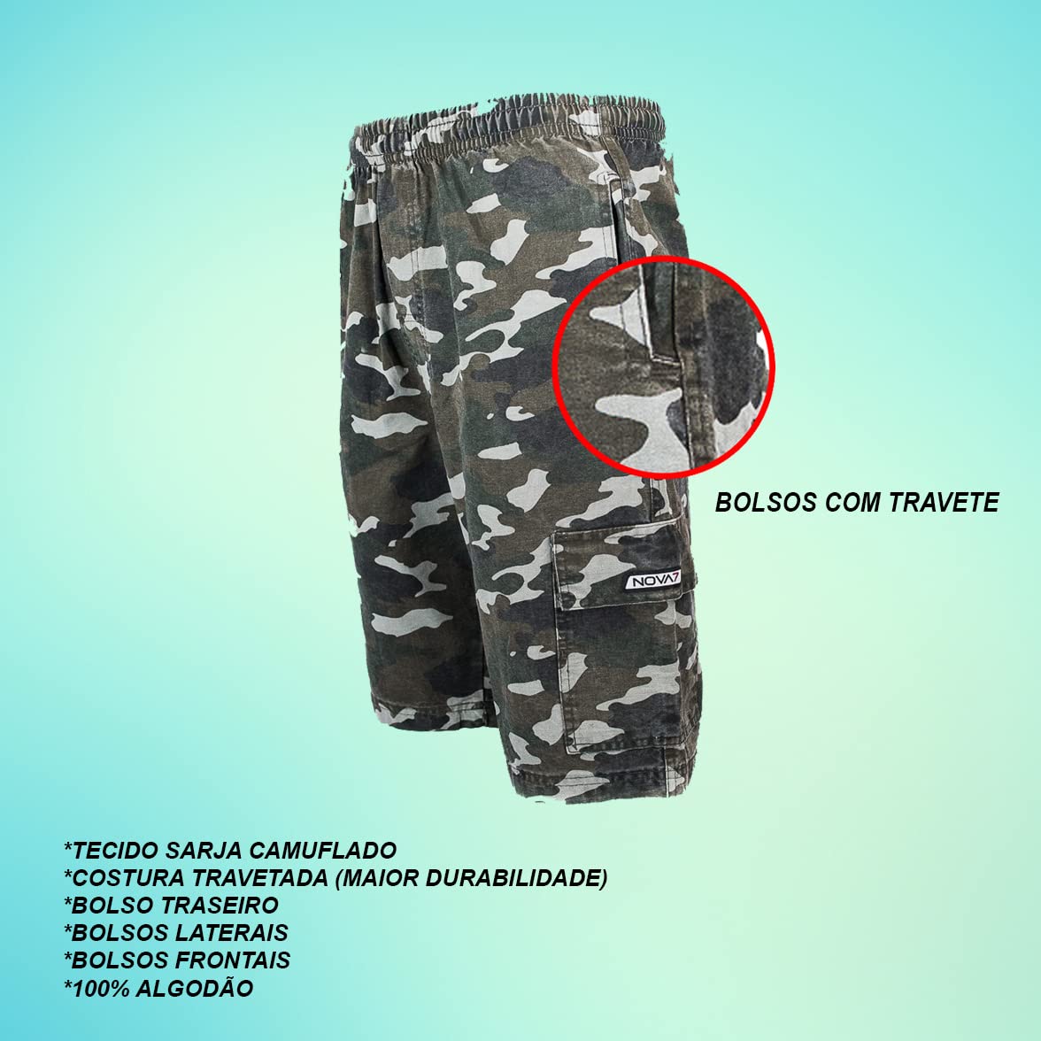 Kit 2 Bermudas Calção Sarja Brim Camuflada Masculino Militar Cargo 5 Bolsos Elástico Cordão em promoção! Veja a oferta e mais achadinhos de Shorts & Bermudas 3 Hoje é o melhor dia para comprar Kit 2 Bermudas Calção Sarja Brim Camuflada Masculino Militar Cargo 5 Bolsos Elástico Cordão com aquele preço maroto! Promoção! Aproveite a oferta! 3