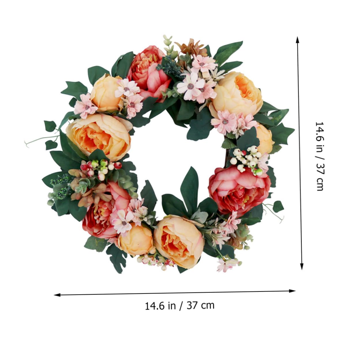 Guirlande Simulée Pivoine Décorative pour Mariage et Bar