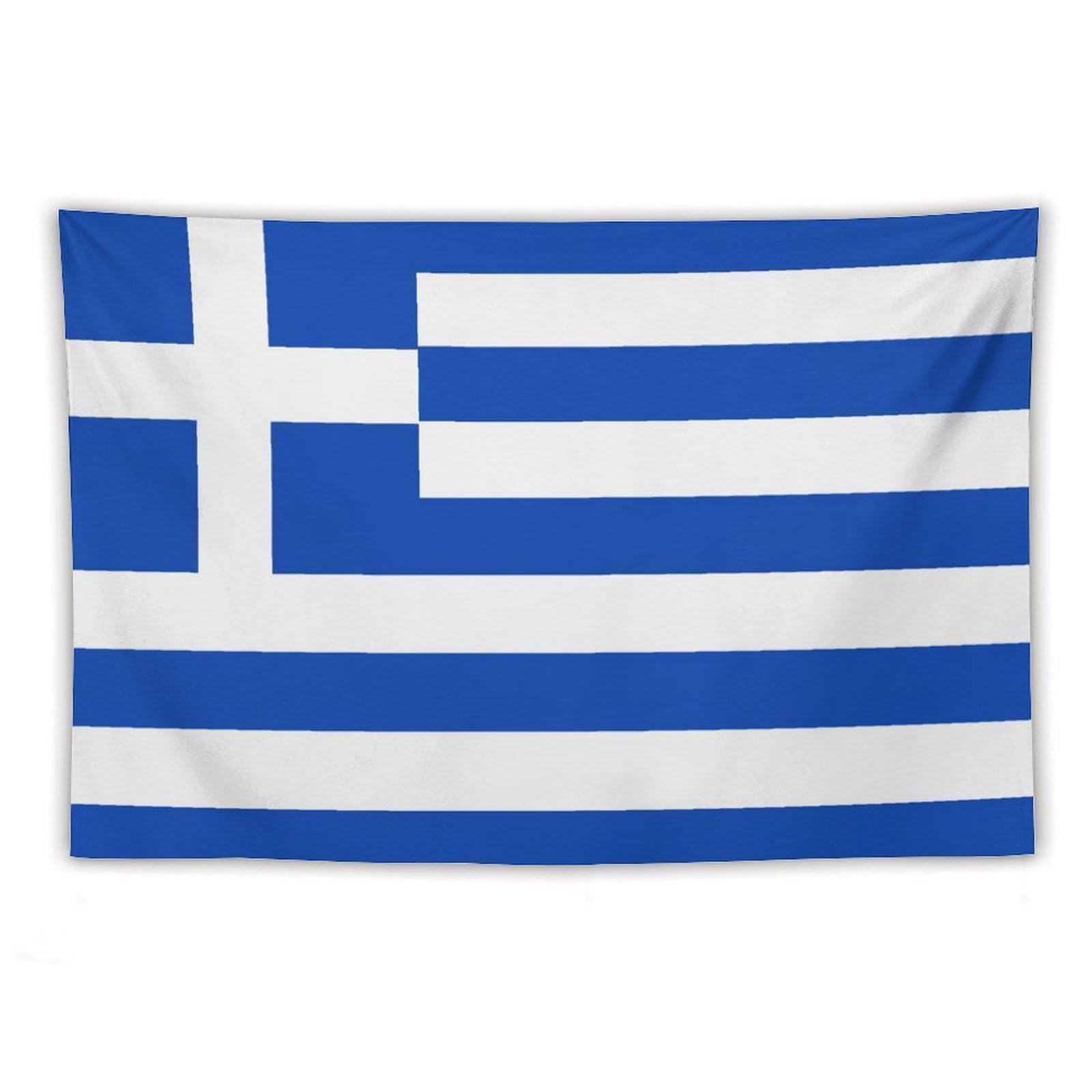 XingFox TecEr Greece Flag Decor Tapestry, National Flag Wall Hanging Tapestries, Wall Posters For Bedroom Living Room Dorm Party Wall Decor, 40"x60"