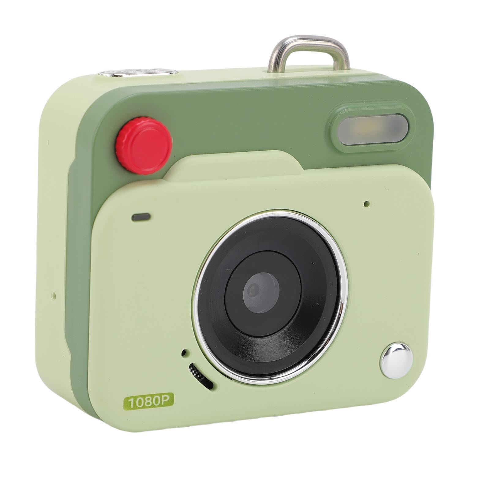 Petite Caméra Numérique pour la Photographie, 1080p 48MP Camera Compact Vlogging avec écran de 1,77 Pouce OTG Partage de Caméscope de Trousseau (Green)