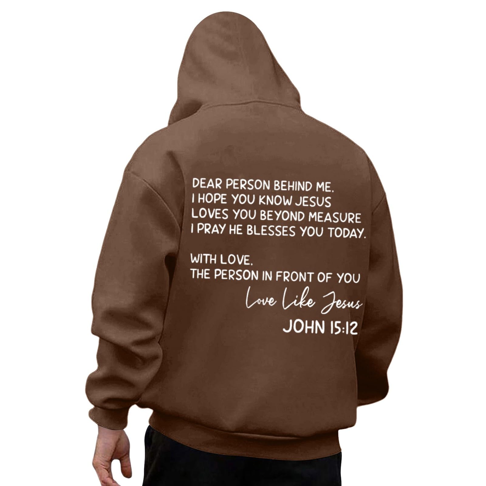 Pull à capuche imprimé noix de coco pour homme et femme pull ample automne