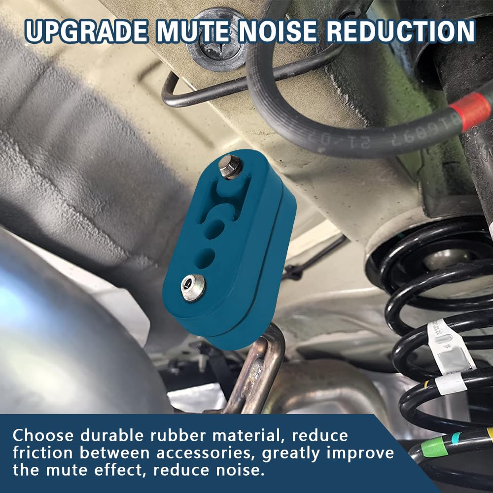 4-Pack Universal Polyurethane Exhaust Hangers | 2-Hole Design, Vibration Dampening, Easy Install