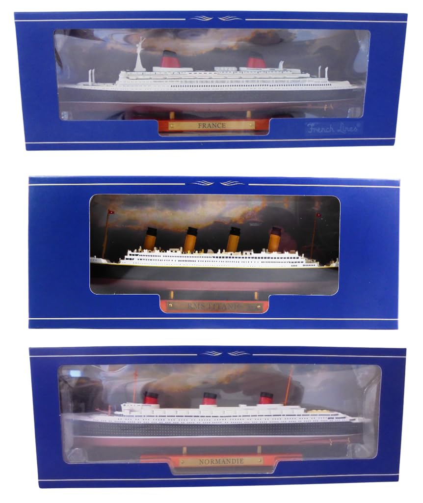 Modellino RMS Titanic In Miniatura - Scala 1/1250, 21.5 Cm, Da Collezione In Metallo E Plastica - Foto 9