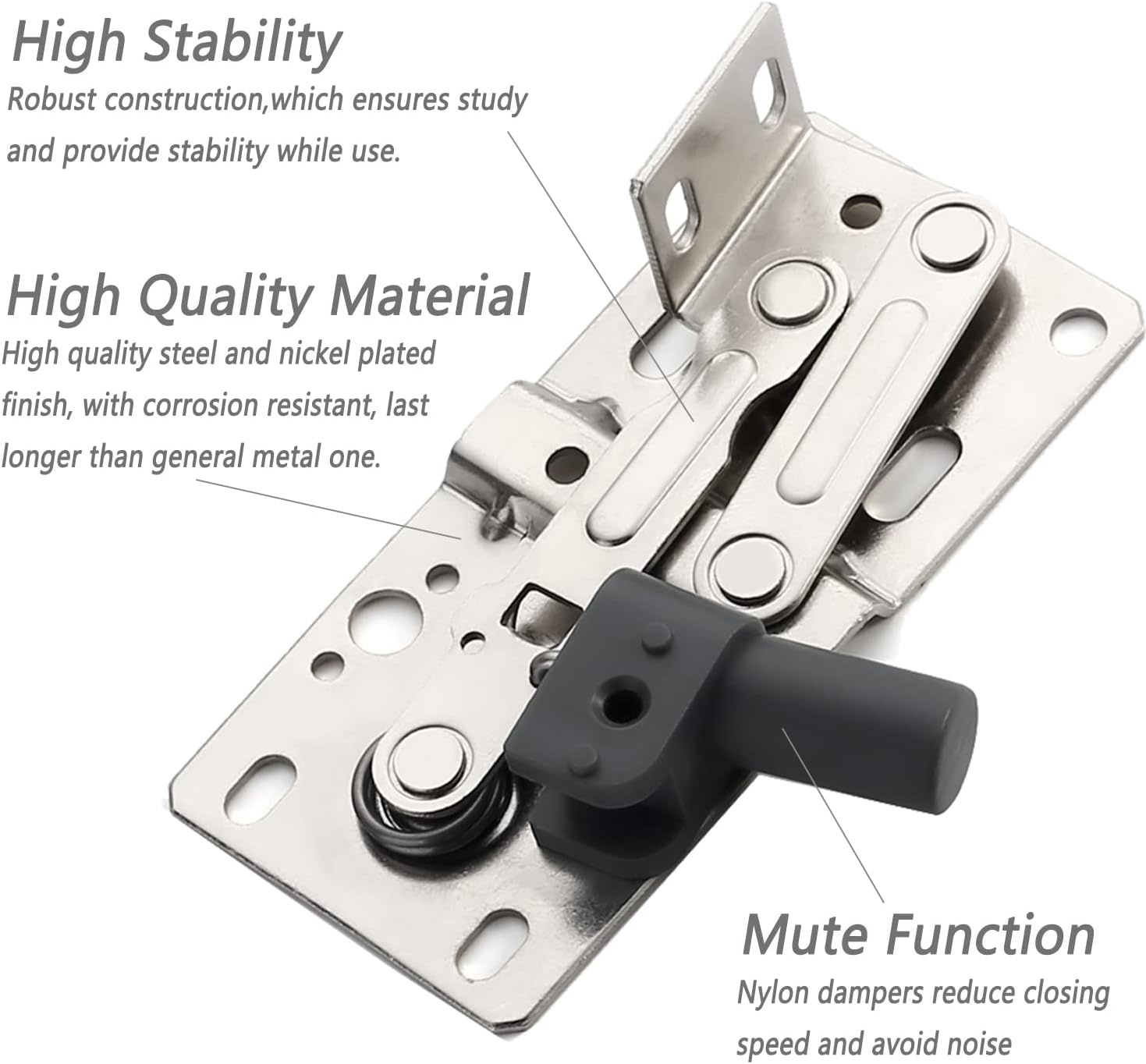 Buy Chibery 2 Pack Soft Close Tip Out Tray Hinges, Scissor Hinges for