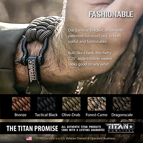 Titan Paracord Survival Bracelet
